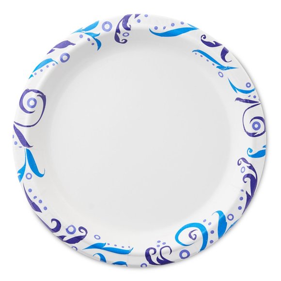 Great Value Everyday Strong, Soak Proof, Microwave Safe, Disposable Paper Plates - Picture 3 of 5